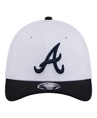 New Era Toddler White Atlanta Braves Baseball 39THIRTY M-Crown Adjustable Hat