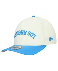 New Era Men's Cream Los Angeles Chargers Upside Down 9FIFTY A-Frame Snapback Hat