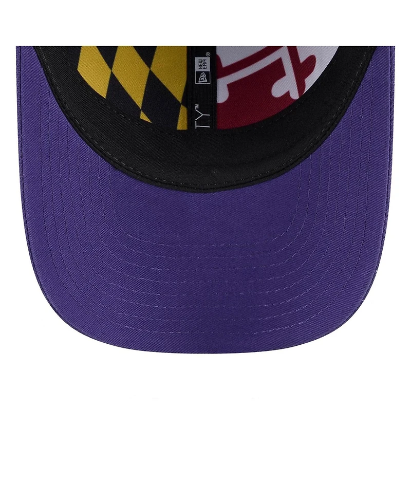 New Era Men's Black/Purple Baltimore Ravens 2026 Nfl Draft 9FORTY M-Crown Adjustable Hat