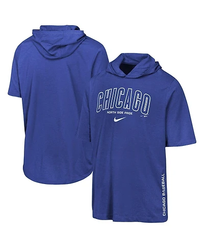Nike Big Boys and Girls Royal Chicago Cubs Dri-fit Hooded T-Shirt