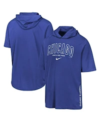 Nike Big Boys and Girls Royal Chicago Cubs Dri-fit Hooded T-Shirt