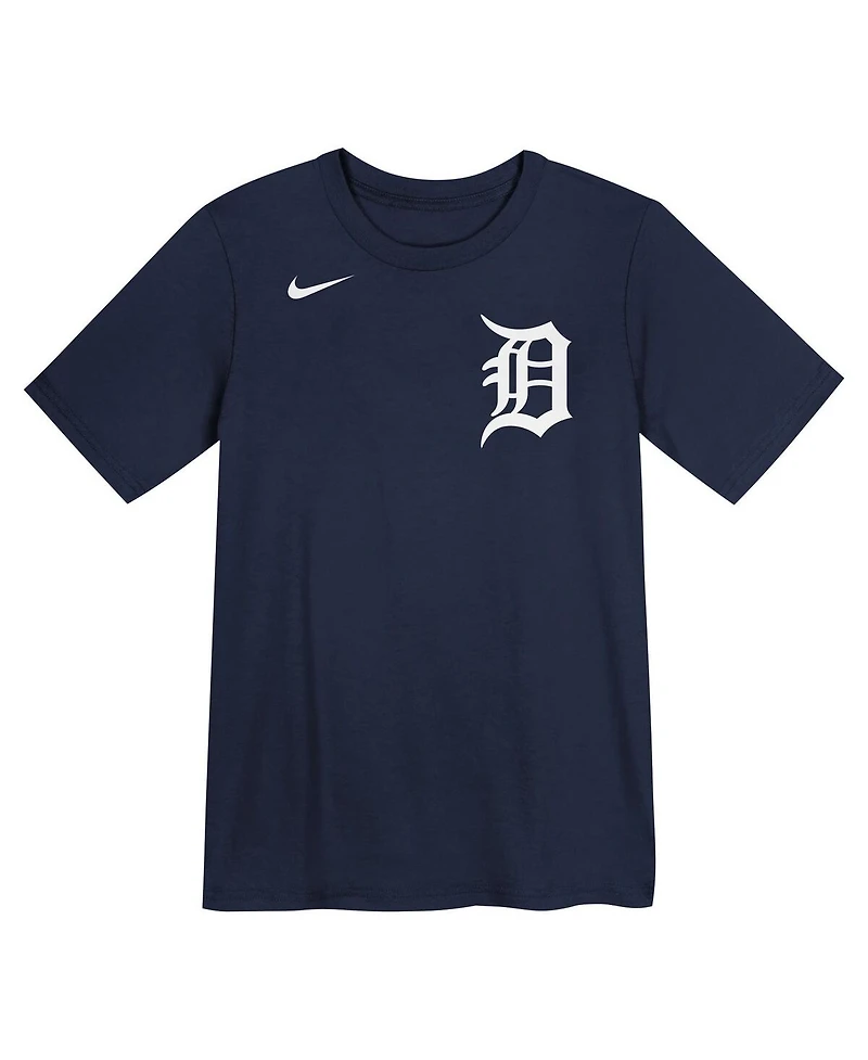 Nike Preschool Tarik Skubal Navy Detroit Tigers Name and Number T-Shirt