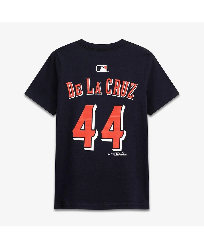 Nike Big Boys and Girls Elly De La Cruz Cincinnati Reds Name Number T-Shirt