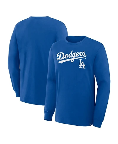 Fanatics Men's Royal Los Angeles Dodgers Lock-Up Legacy Long Sleeve T-Shirt