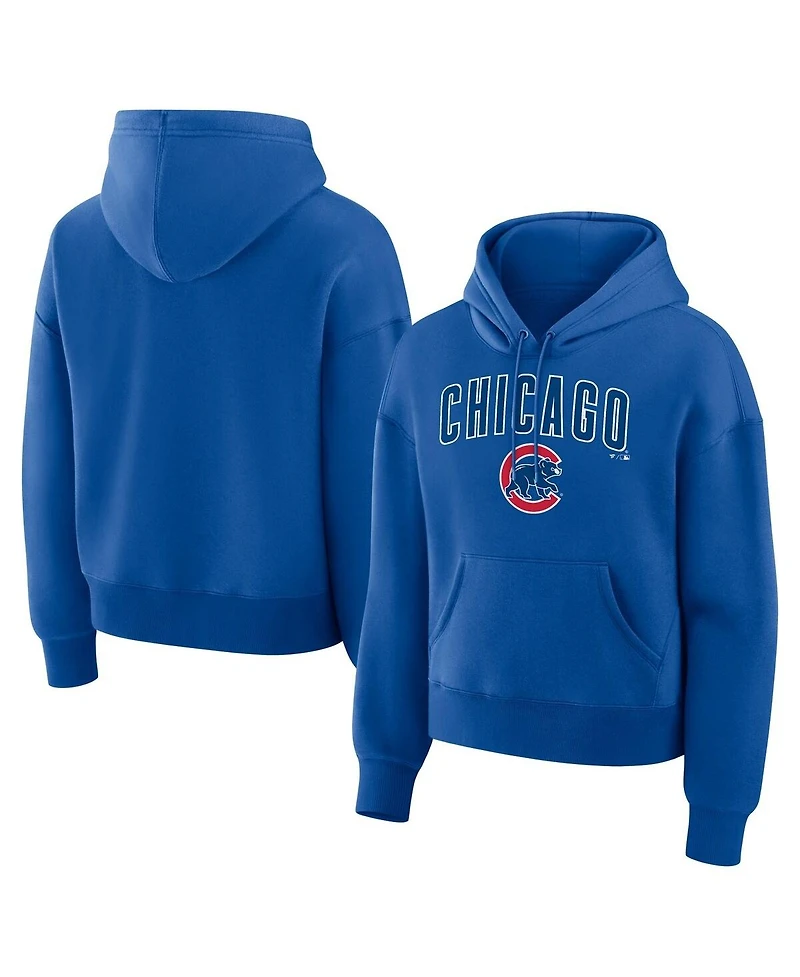 Fanatics Women's Royal Chicago Cubs Lockup Legacy Fleece Hoodie