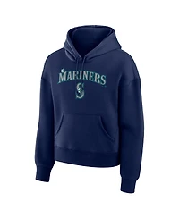 Fanatics Women's Navy Seattle Mariners Lockup Legacy Fleece Hoodie
