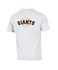 Champion Men's White San Francisco Giants 3-Hit Jersey T-Shirt