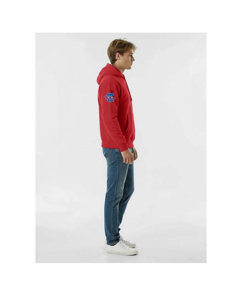 Champion Men's Red Philadelphia Phillies Reverse Weave Chenille Hoodie