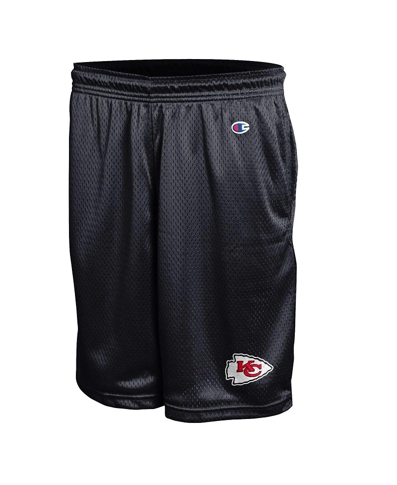Champion Men's Black Kansas City Chiefs Classic Mesh Shorts