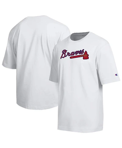 Champion Men's White Atlanta Braves All Star Arched Chenille Wordmark T-Shirt