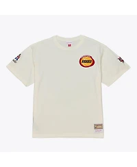 Mitchell & Ness Men's Cream Houston Rockets Hardwood Classics Chainstitch Premium T-Shirt