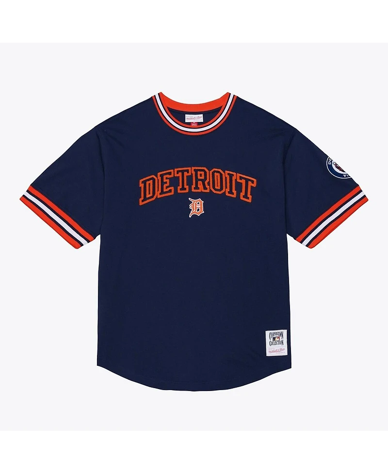 Mitchell & Ness Men's Navy Detroit Tigers Wild Pitch Ringer T-Shirt