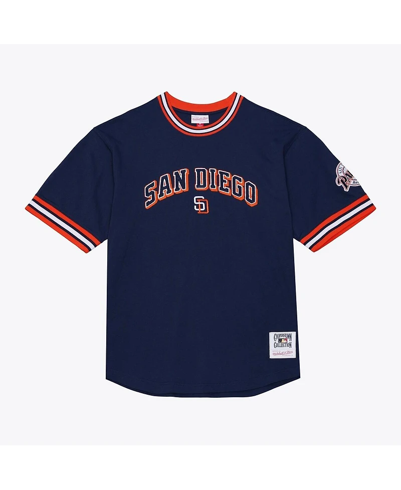Mitchell & Ness Men's Navy San Diego Padres Wild Pitch Ringer T-Shirt