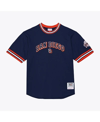 Mitchell & Ness Men's Navy San Diego Padres Wild Pitch Ringer T-Shirt