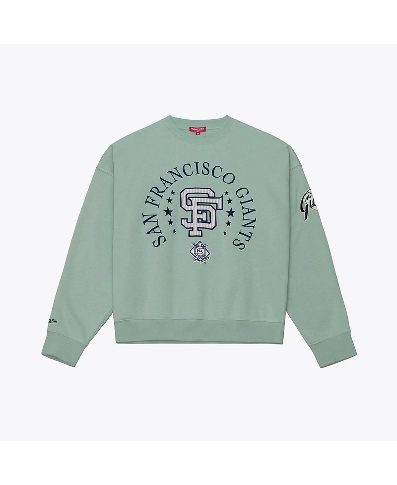 Mitchell & Ness Women's Green San Francisco Giants Yacht Rock Sweatshirt
