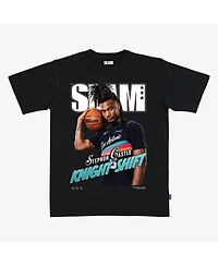 Slam Men's and Women's Stephon Castle Black San Antonio Spurs Cover T-Shirt