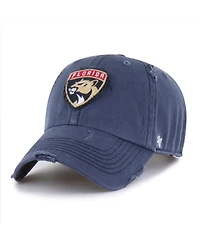 '47 Brand Men's Navy Florida Panthers Weathered Clean Up Adjustable Hat