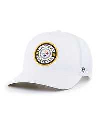 '47 Brand Men's White Pittsburgh Steelers Strand Adjustable Hitch Hat