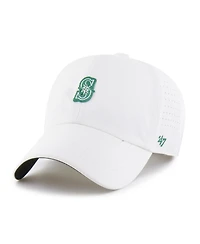 '47 Brand Men's White Seattle Mariners Elevated Greens Clean Up Adjustable Hat