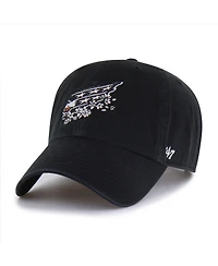 '47 Brand Men's Black Washington Capitals Alternate Clean Up Adjustable Hat