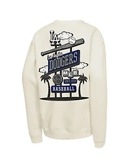 Mitchell & Ness Big Boys and Girls Natural Los Angeles Dodgers Retro Billboard Sweatshirt