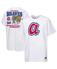 Mitchell & Ness Big Boys and Girls White Atlanta Braves Cooperstown Concession T-Shirt