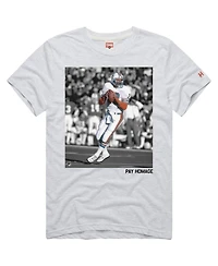 Homage Men's and Women's Dan Marino Ash Miami Dolphins Pay Tri-Blend T-Shirt