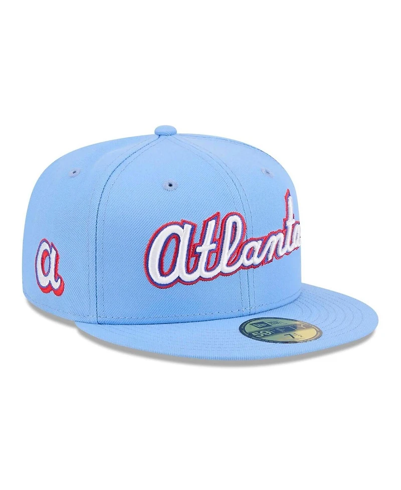 New Era Men's Light Blue Atlanta Braves 2026 City Connect 59FIFTY Fitted Hat