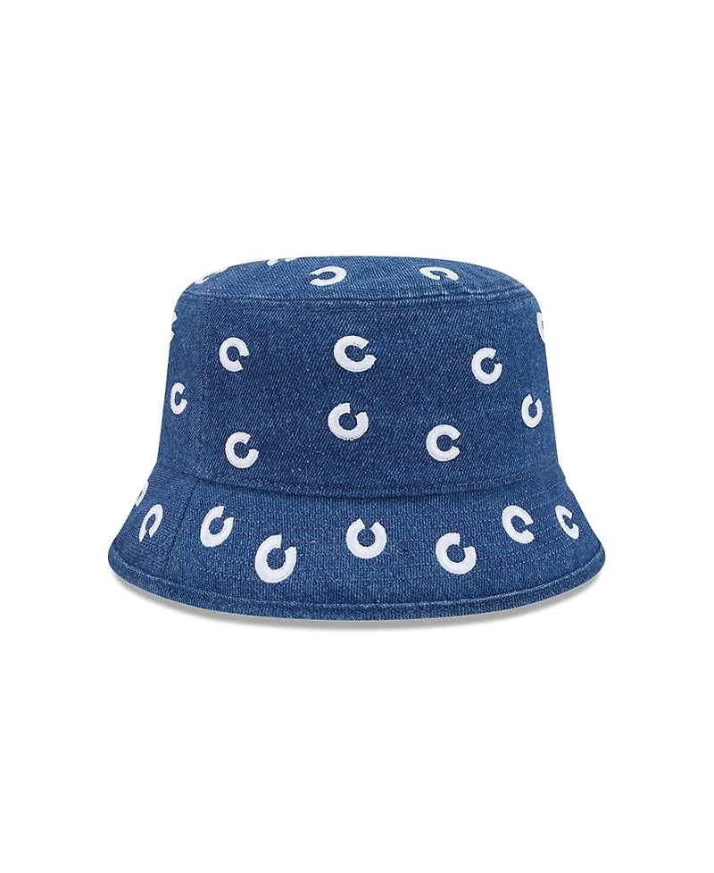 New Era Women's Chicago Cubs Denim Micro Bucket Hat
