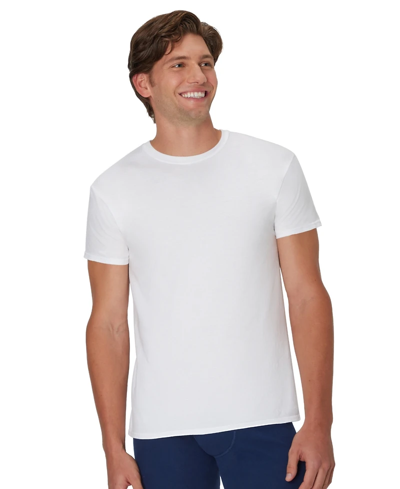 Hanes Men's Ultimate Crewneck Undershirts, 6-Pack