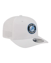 New Era Men's White Detroit Lions Coolera 9SEVENTY Adjustable Hat