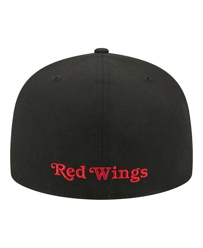 New Era Men's Black Detroit Red Wings Zamboni 59FIFTY Fitted Hat