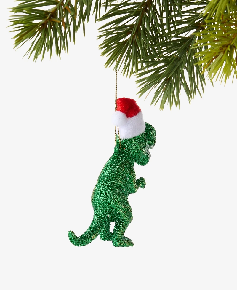 Holiday Lane All About You Dinosaur With Santa Hat Ornament, Exclusively at Macy's