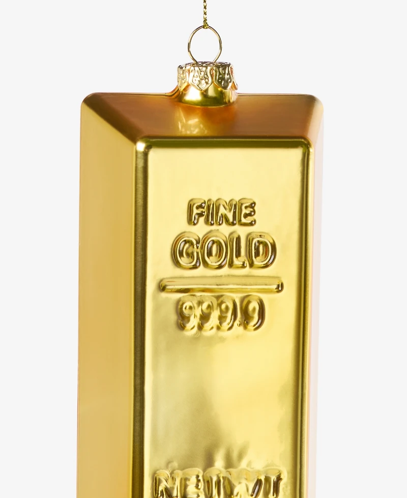 Holiday Lane All About You Gold Bar Ornament, Exclusively at Macy's
