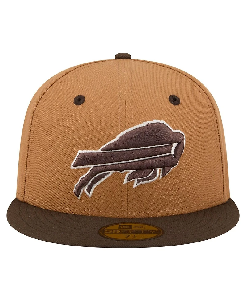 New Era Men's Light Brown/Dark Brown Buffalo Bills Two-Tone Walnut 59FIFTY Fitted Hat