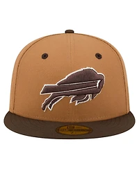 New Era Men's Light Brown/Dark Brown Buffalo Bills Two-Tone Walnut 59FIFTY Fitted Hat