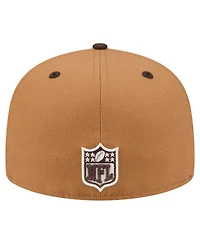 New Era Men's Light Brown/Dark Brown Green Bay Packers Two-Tone Walnut 59FIFTY Fitted Hat