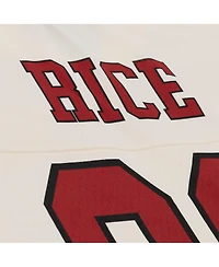 Mitchell & Ness Women's Jerry Rice Cream San Francisco 49ers Retired Player Cropped Fashion Jersey