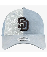 New Era Women's San Diego Padres Denim Patchwork 9TWENTY Adjustable Hat