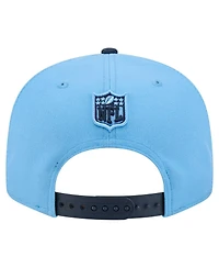New Era Men's Light Blue/Navy Tennessee Titans Script 9FIFTY Snapback Hat