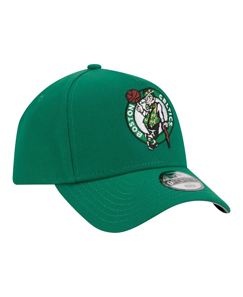 New Era Big Boys and Girls Kelly Green Boston Celtics 9FORTY A-Frame Adjustable Hat