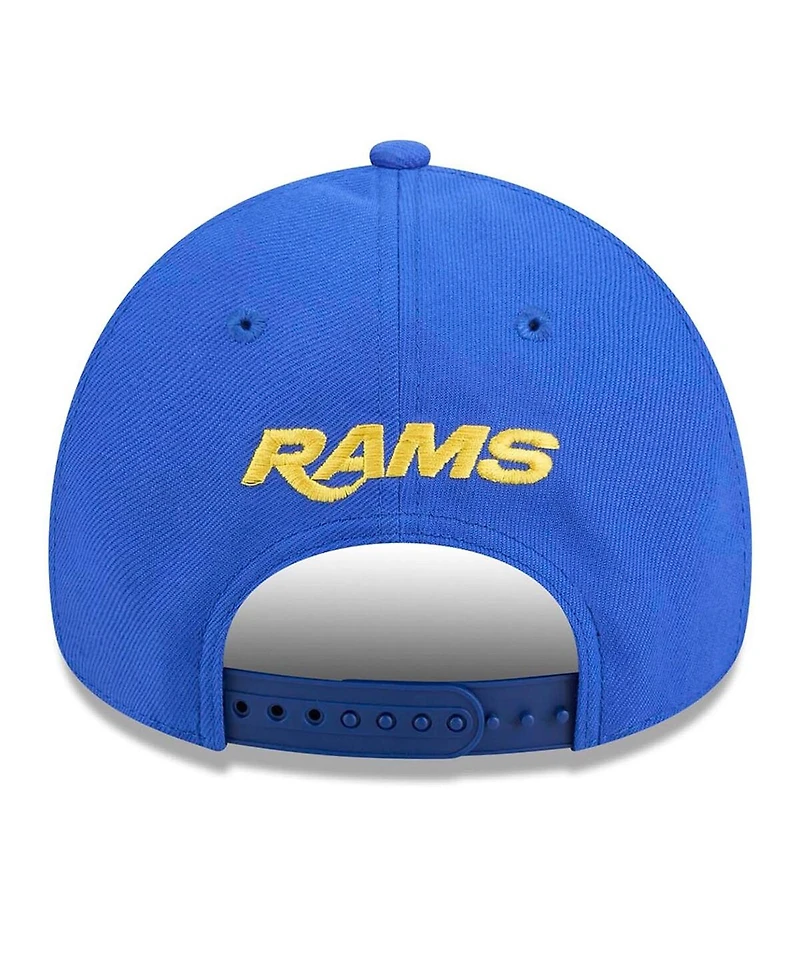 New Era Men's Royal Los Angeles Rams 9FORTY A-Frame Adjustable Hat