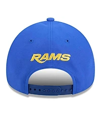 New Era Men's Royal Los Angeles Rams 9FORTY A-Frame Adjustable Hat