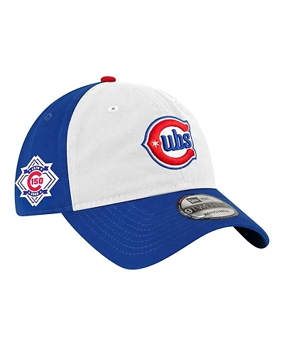 New Era Men's Royal/White Chicago Cubs 150th Anniversary Casual Classic Adjustable Hat