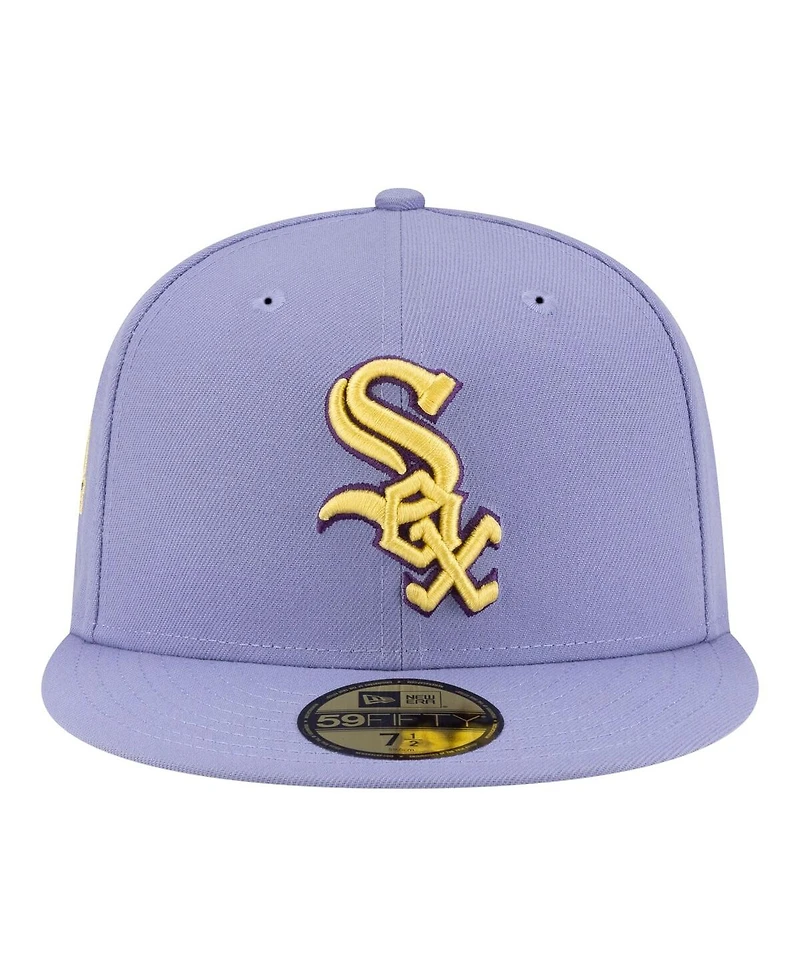 New Era Men's Light Purple Chicago White Sox Lavender Bloom 59FIFTY Fitted Hat