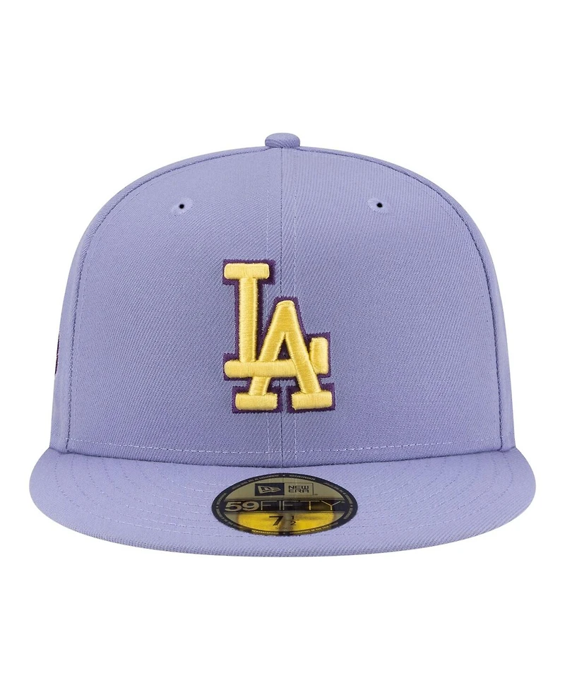 New Era Men's Light Purple Los Angeles Dodgers Lavender Bloom 59FIFTY Fitted Hat