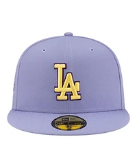 New Era Men's Light Purple Los Angeles Dodgers Lavender Bloom 59FIFTY Fitted Hat