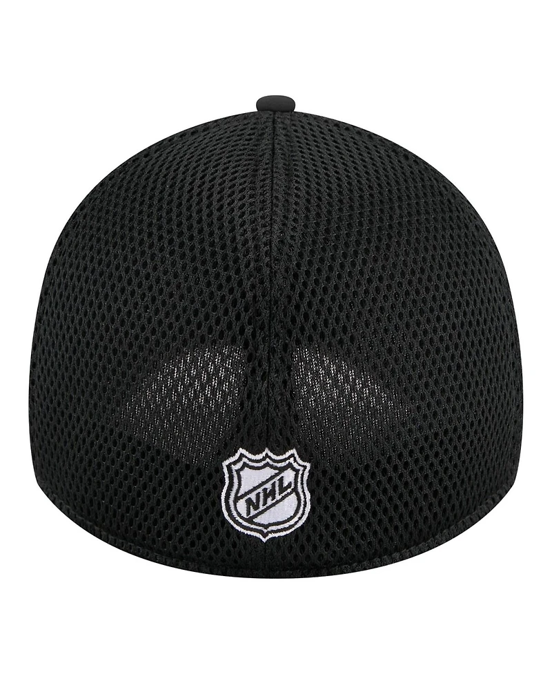 New Era Men's Black Pittsburgh Penguins Logo 39THIRTY Flex Hat
