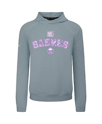 LevelWear Men's Gray Buffalo Sabres Hockey Fights Cancer Mandate Tri-Blend Hoodie