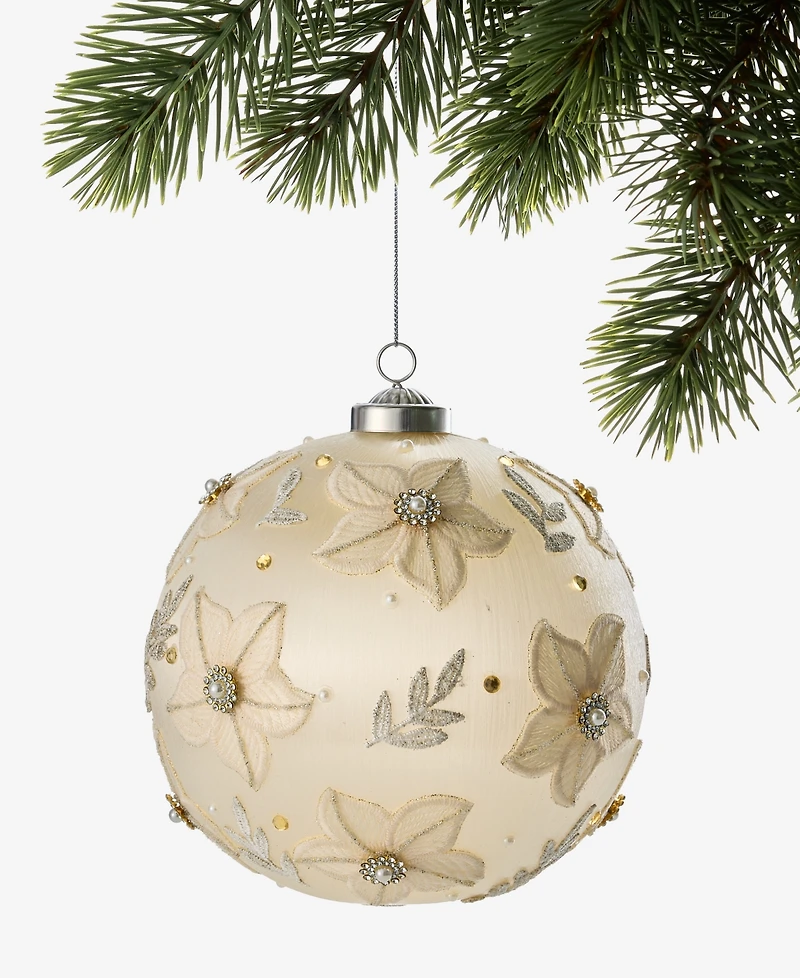 Holiday Lane Gilded Glamour Ball Ornament, Macy's Exclusive